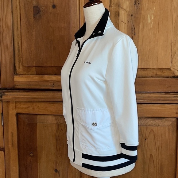 Lauren Ralph Lauren Active White & Black Contrast Jack… - Picture 13 of 16
